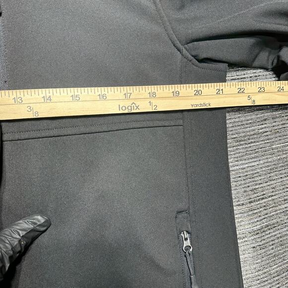 Outdoor Life Jacket Men's Medium Black Full Zip Softshell Full Zip - Picture 8 of 11